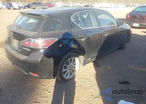 2012 Lexus Ct 200 from USA, damaged, VIN JTHKD5BH5C2061011
